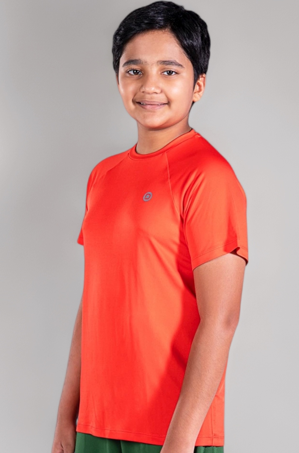 - T-Shirt for Boy's |Super Combed Kids T-Shirt | Solid Plain | Round Neck, Orange