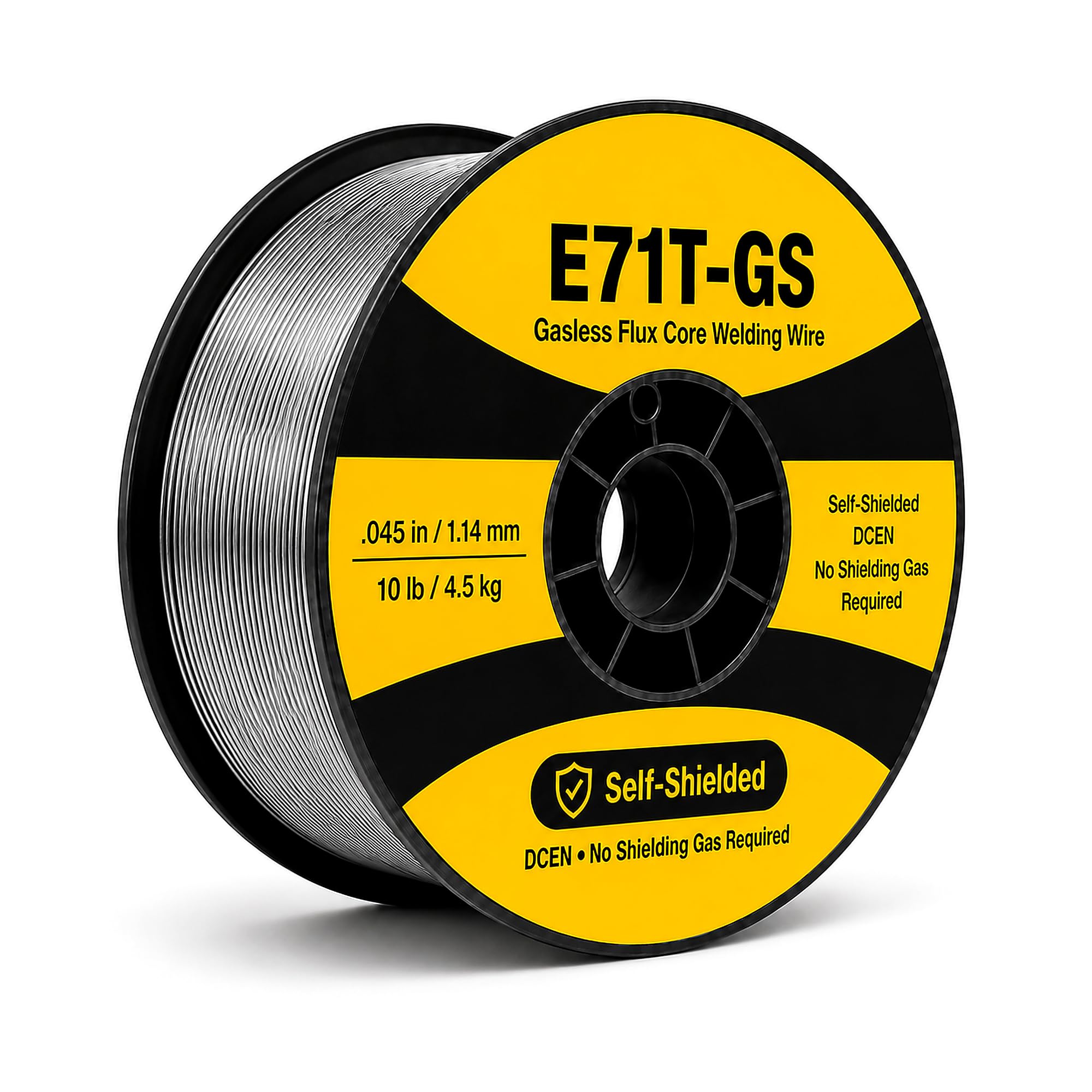 Soudure propre sans projections avec le fil fourré E71T-GS compatible Lincoln Miller