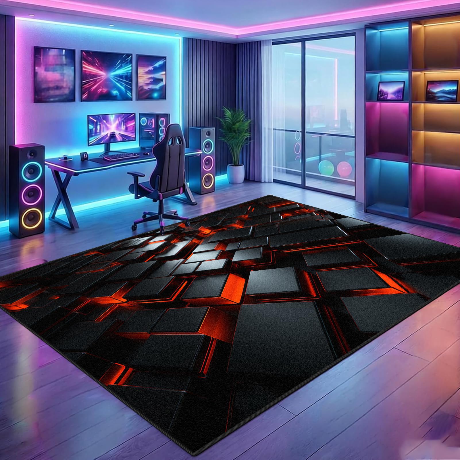 Tapis de jeu pour chambre de garçons et ados 160x210 cm décoratif