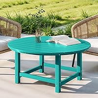 Vista 70 de Costaelm Mesas Laterales Cuadradas para Exteriores, Mesas de Patio Adirondack para Exteriores, Mesa Lateral de Patio de HDPE Resistente a