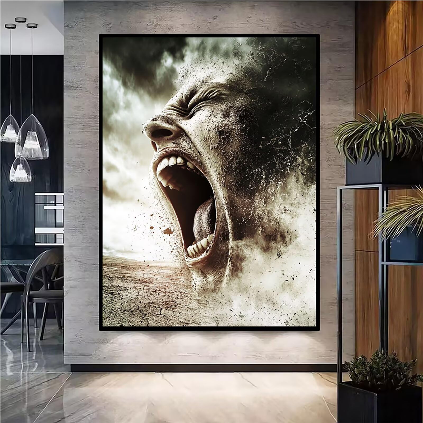 Diamond Painting Kit Completo, Diamond Painting Astratto, 5D Quadrato Pittura Diamante Kit Manualidades Adultos DIY Diamantini Crystal Art Disegni Ricamo Punto Croce Artigianale, 60x90cm Uomo j0-744