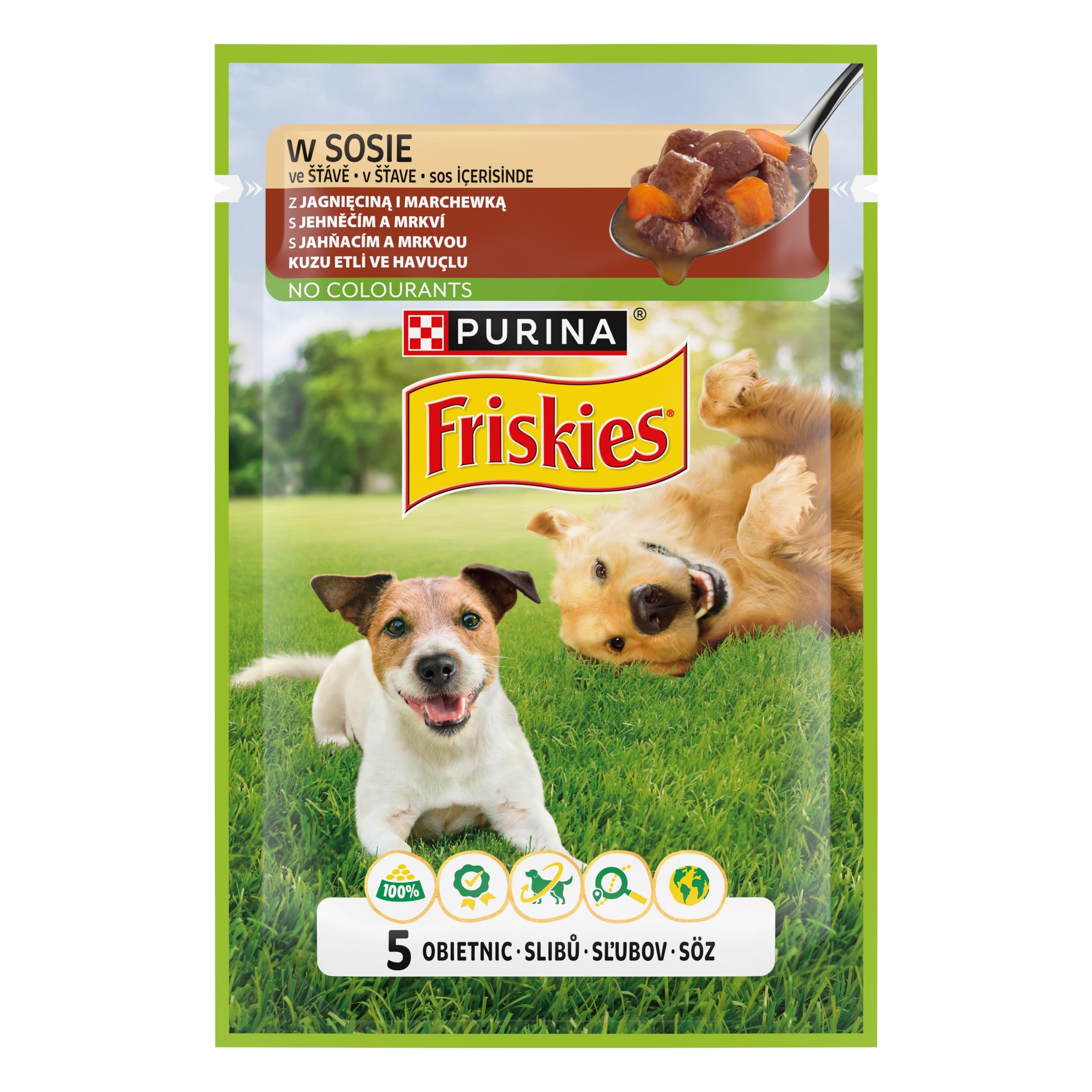 Friskies Yetişkin Köpekler için Kuzu Etli Sebzeli Yaş Mama 85 Gram, 26 Adet