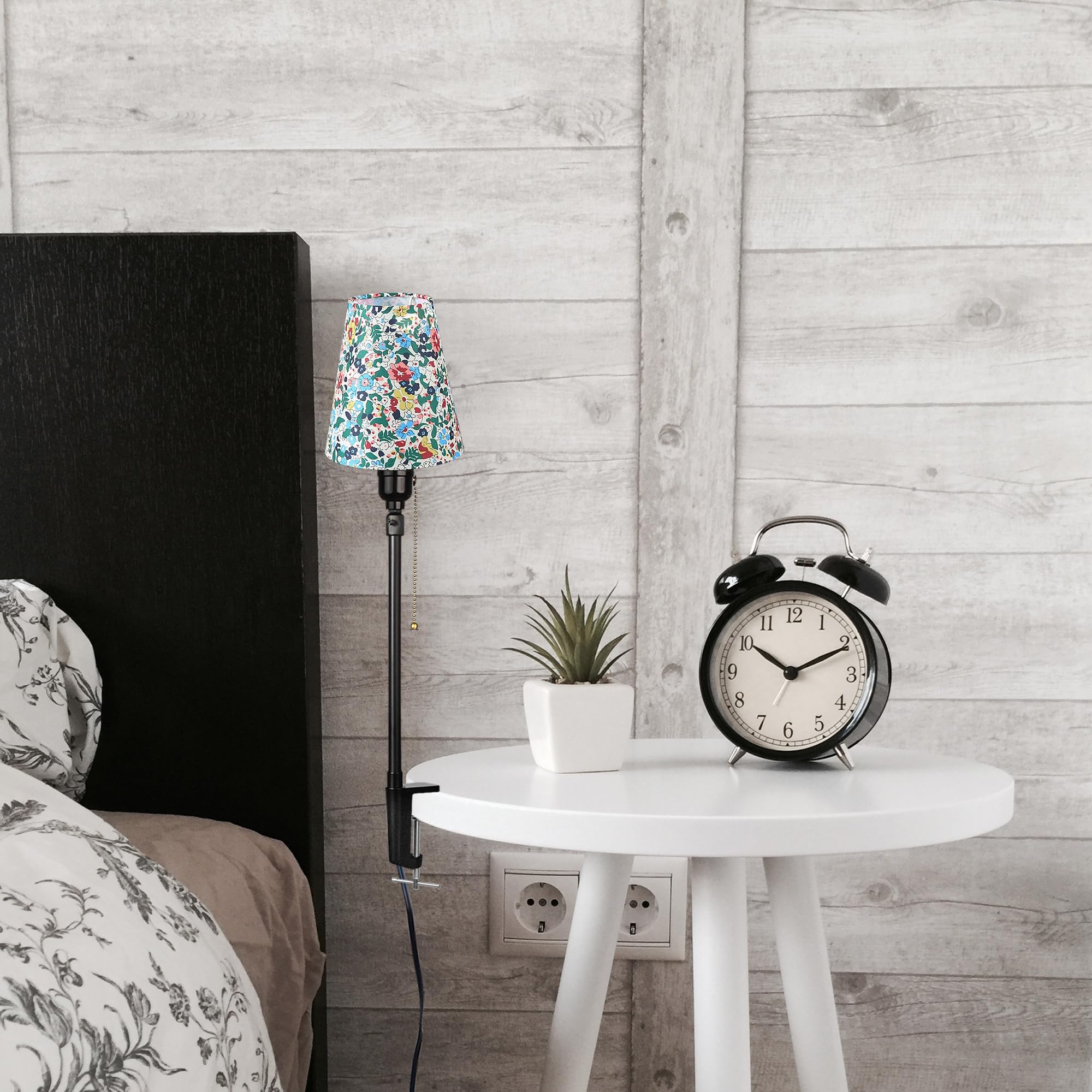 Modern Klemmleuchte,1 Packung Leselampe mit 2,5 m Kabel, Dimmbar Nachttischlampe,Augenpflege Schreibtischlampe für Heimgebrauch Büro, E27 Lampenhalterung - DZ0375H