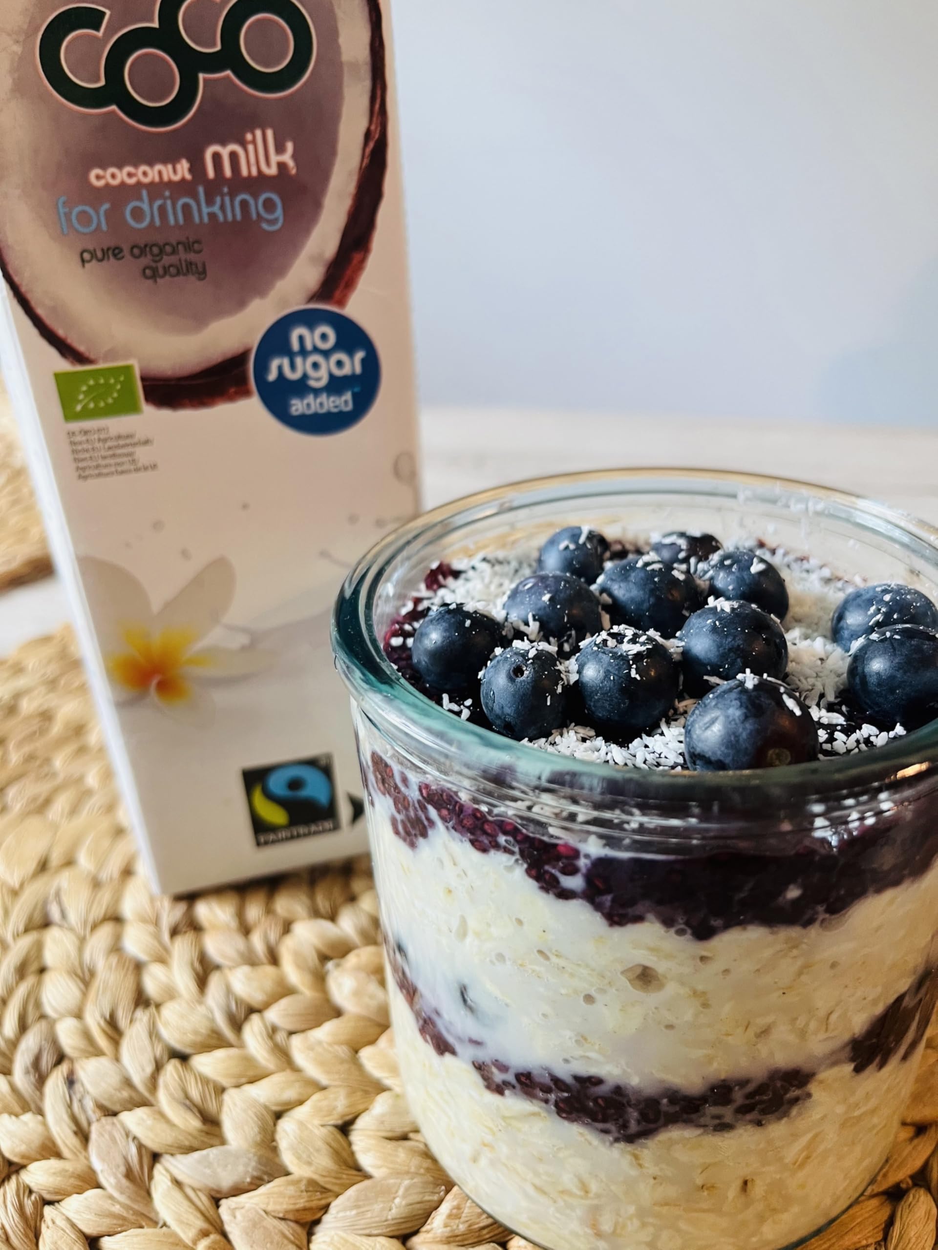 Dr. Antonio Martins - Coco Milk for Drinking mit 2,0% Fett I Leckere Milch Alternative I Ohne Zuckerzusatz | Vegan | Bio | FAIRTRADE (12x 1000 ml)