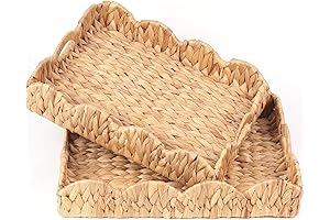 Scalloped Wicker Baskets for Stylish Home Decor