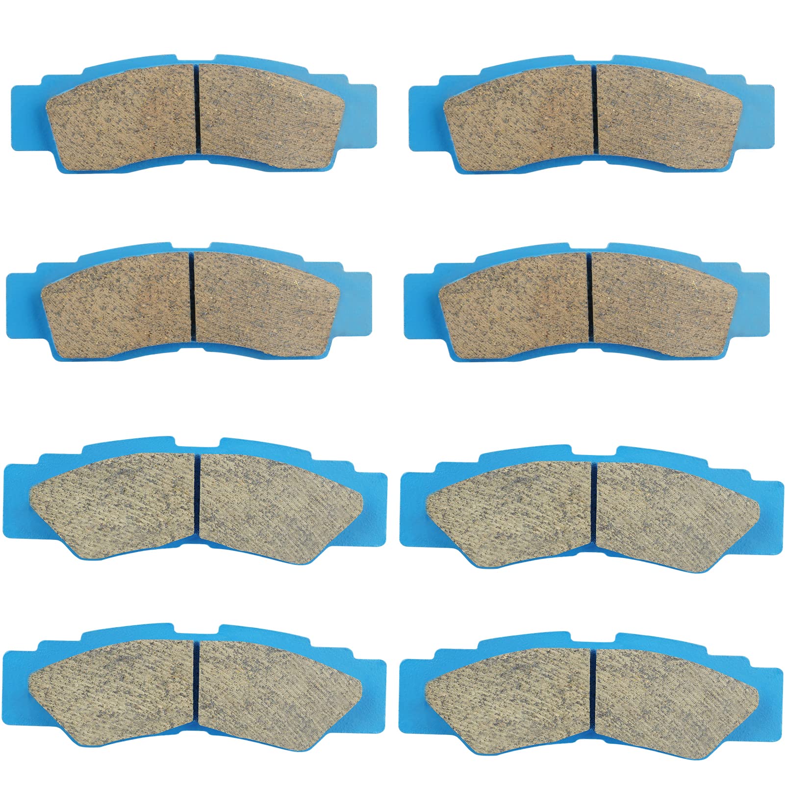 ISEYECFront & Rear Ceramic Brake Pads Set for Yamaha YXZ 1000 R SS SE XTR 2016-2022, 4 sets Front and Rear Brake Pads