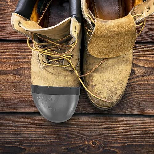 Miniatura 9 de Housoutil Protector de pies, protectores metatarsianos de punta de acero, cubiertas de zapatos de dedo del pie, protectores metatarsianos de tamaño