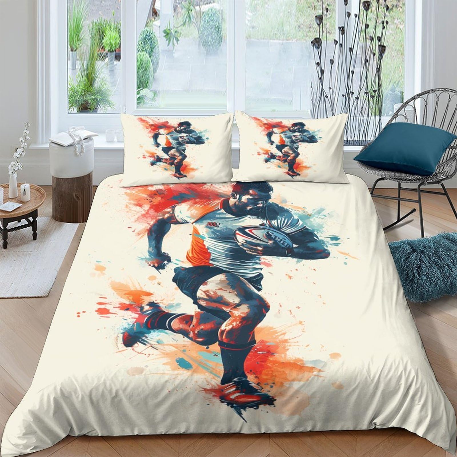 Ctjqhvkz Style-1 3D Printed Dynamic Boxer Fitted Sheet Microfiber Soft Breathable Abstract Splash Mattress Cover For Bedroom Dorm Decor Single（135X200cm）