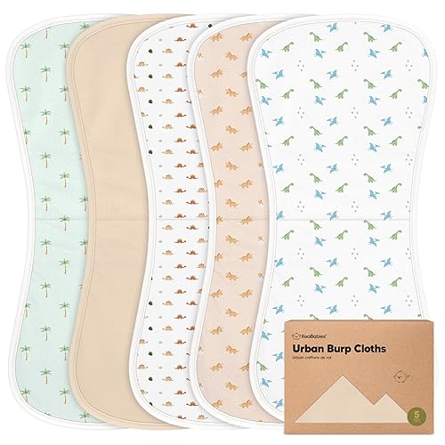Vista 42 de Paños orgánicos para eructos para bebés niños y niñas, paquete de 5 paños de algodón súper absorbentes para bebés, trapos suaves y afelpados