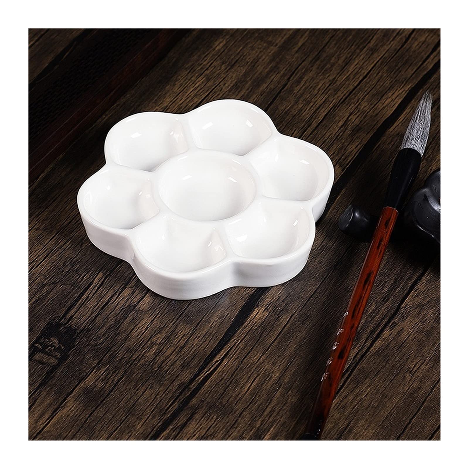 paleta akwarelowa paleta paleta taca porcelanowa, paleta, dla malarza lub pracowni artystycznych 8 cali, 6 cali (kolor: 6 cali)