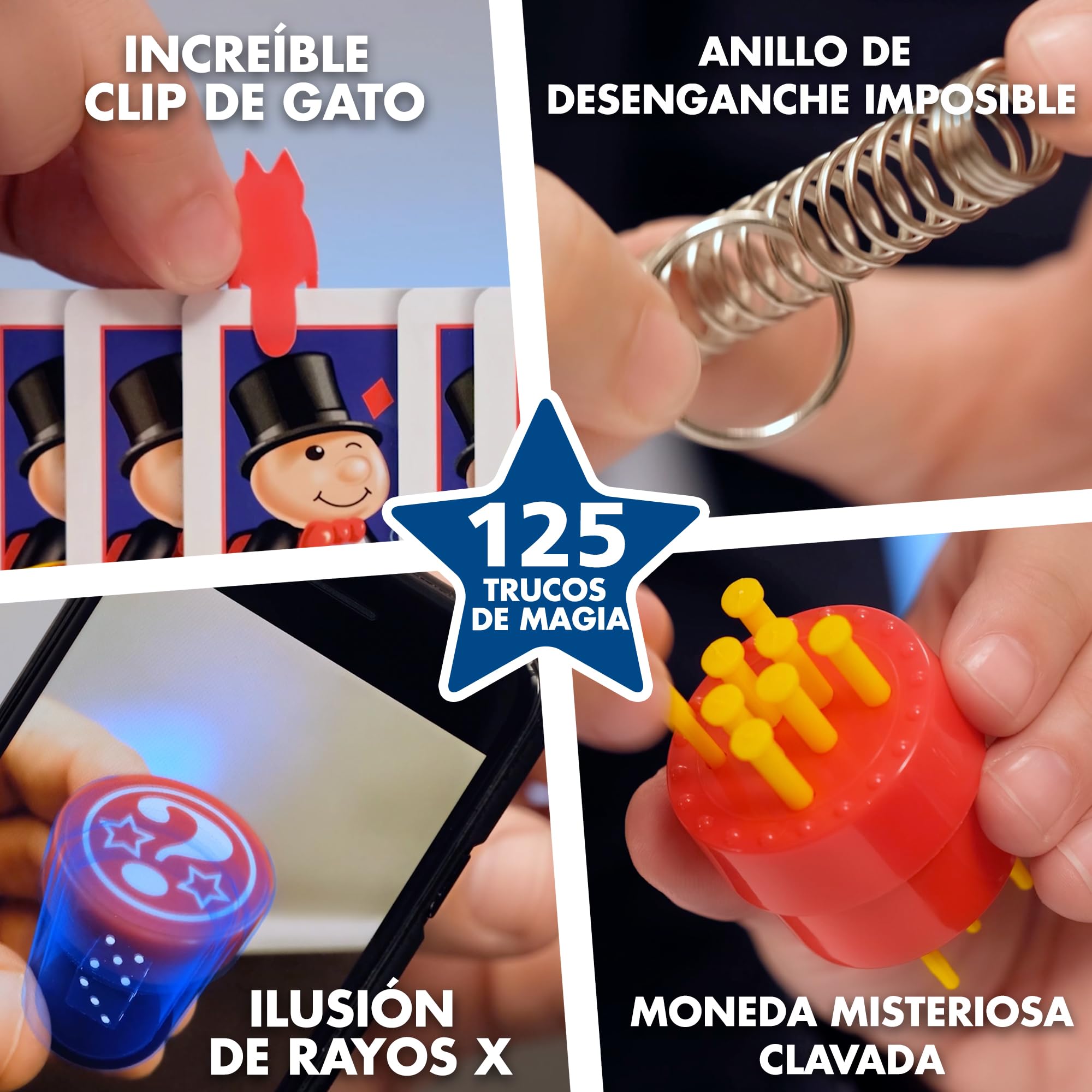 Marvin's Magic - Set de Magia para Niños - Gama de Magia Fácil - Incluye Varita Mágica - Trucos de Cartas - Mucho Más - Adecuado para Edades de 6+ - 125 Trucos de Magia - Regalo Ideal Cumpleaños