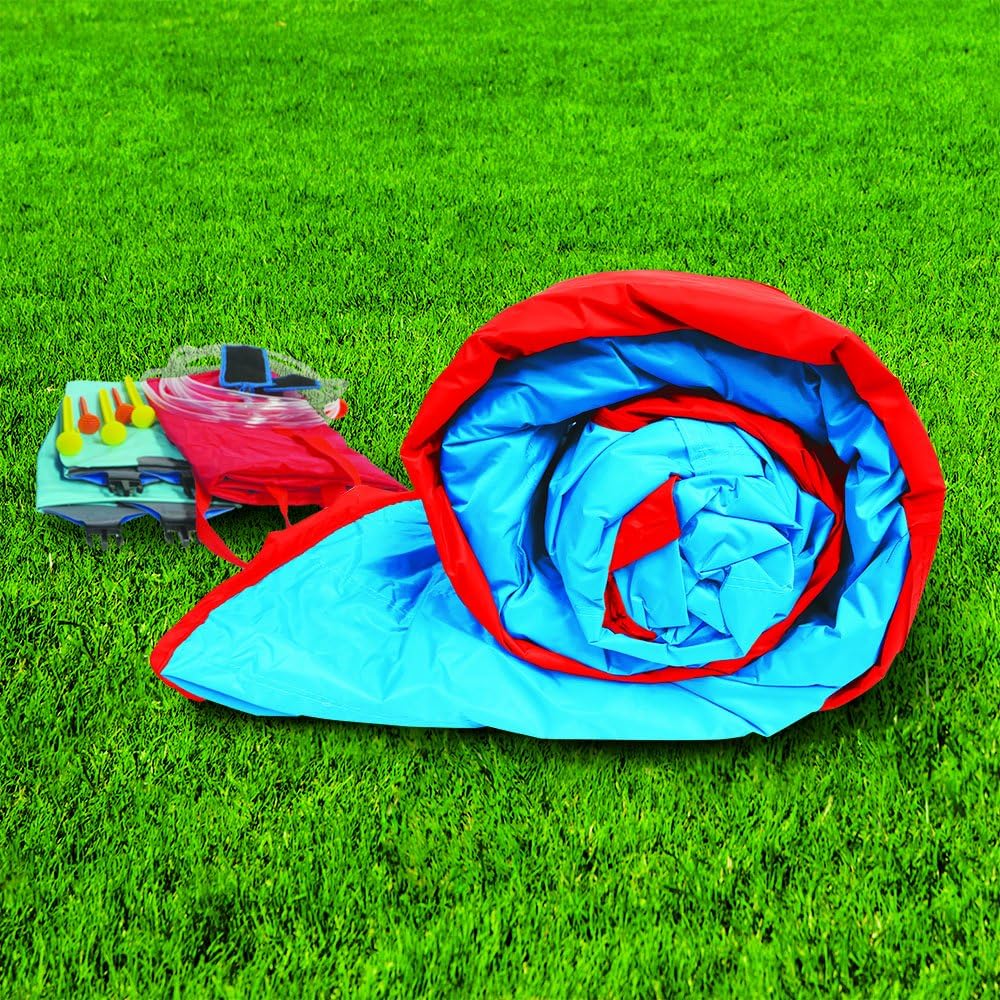 Banzai BAN-35076 Slide N Soak Splash Park Inflatable Outdoor Kids Water Park Play Center with Slides, Pool, and Air Blower Motor : Toys & Games