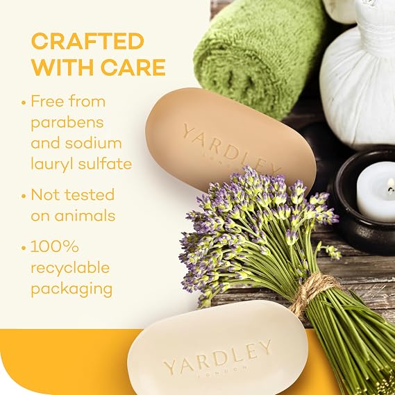 YARDLEY LONDON Vitamin C Bath Bar, 4 Ounce (Pack of 2)