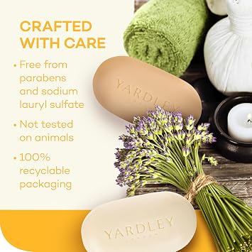 YARDLEY LONDON Vitamin C Bath Bar, 4 Ounce (Pack of 2)