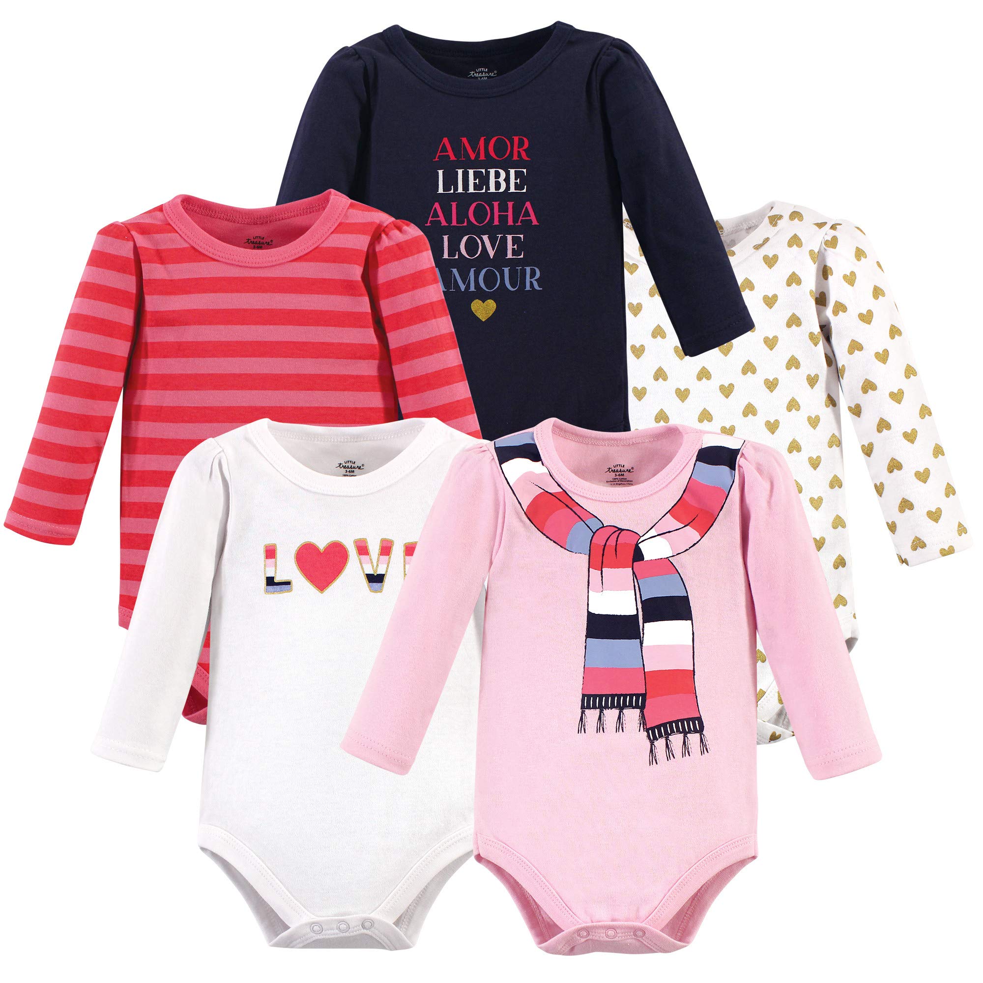 Little Treasure Unisex Baby Cotton Bodysuits