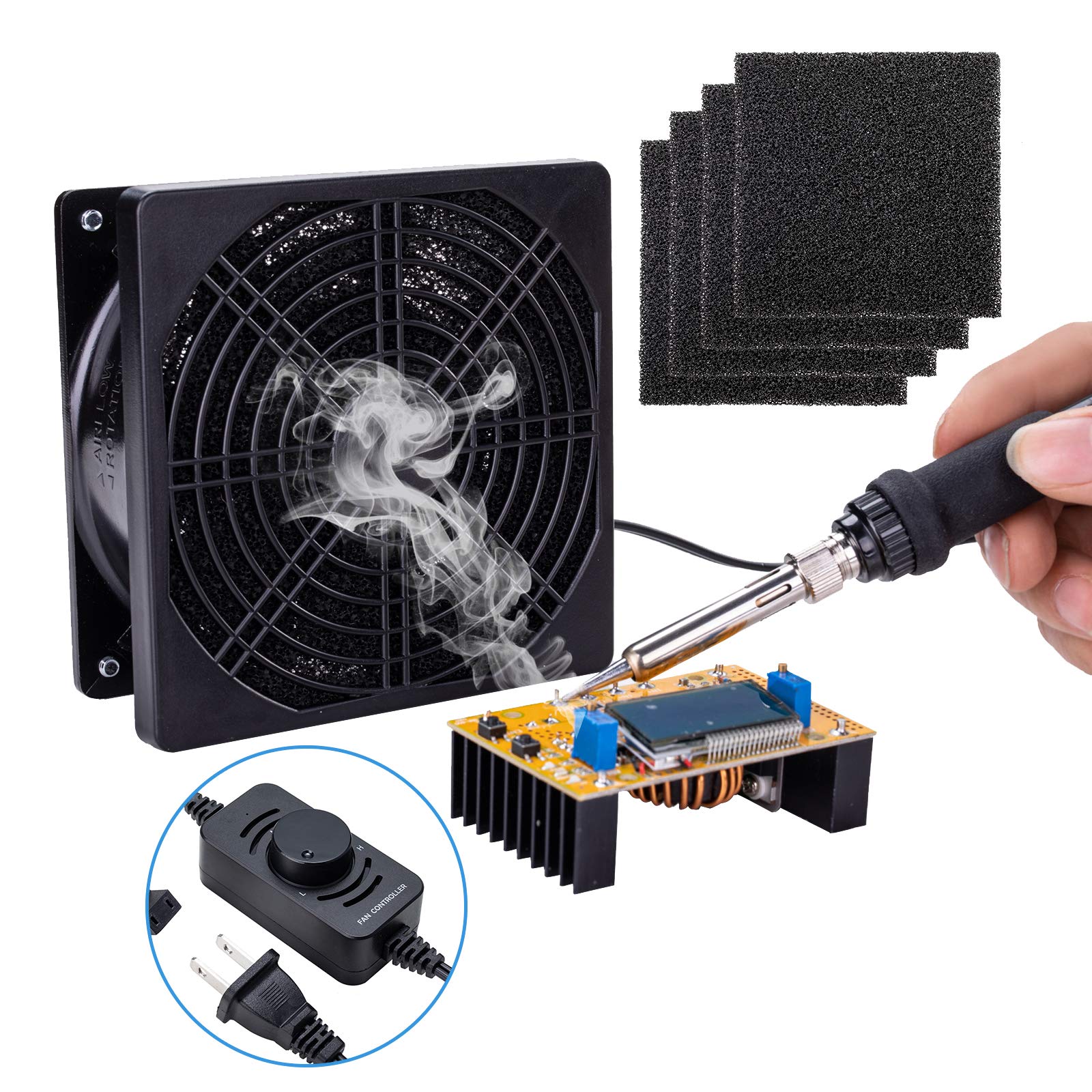 Buy Solder Smoker Absorber Remover Fume Extractor Smoke Prevention