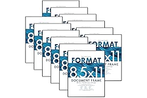 MCS Format Picture Frames 8.5 x 11 Inches, Pack of 12