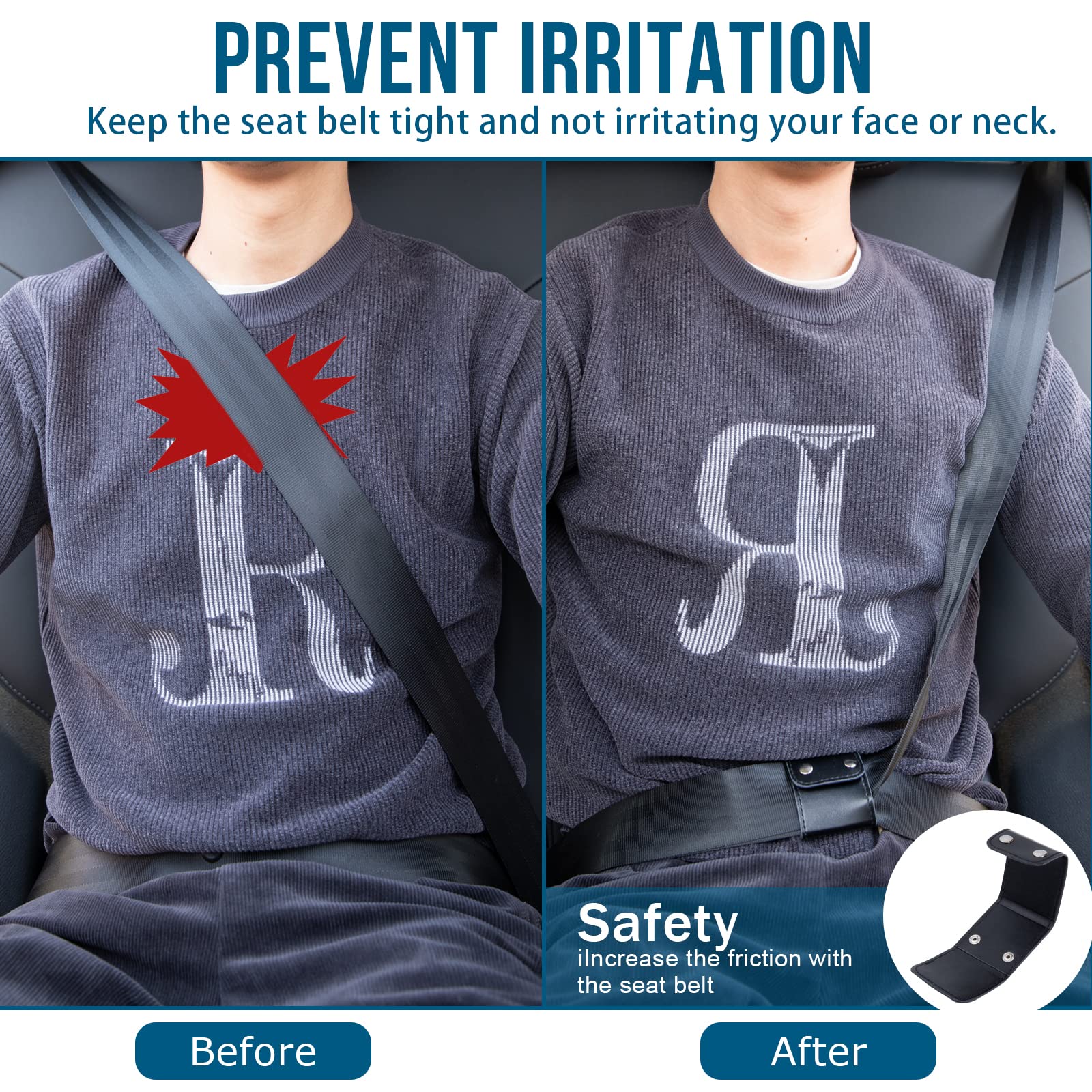 2 Stück Sicherheitsgurt Clips - Universal Gurtstopper Für Auto