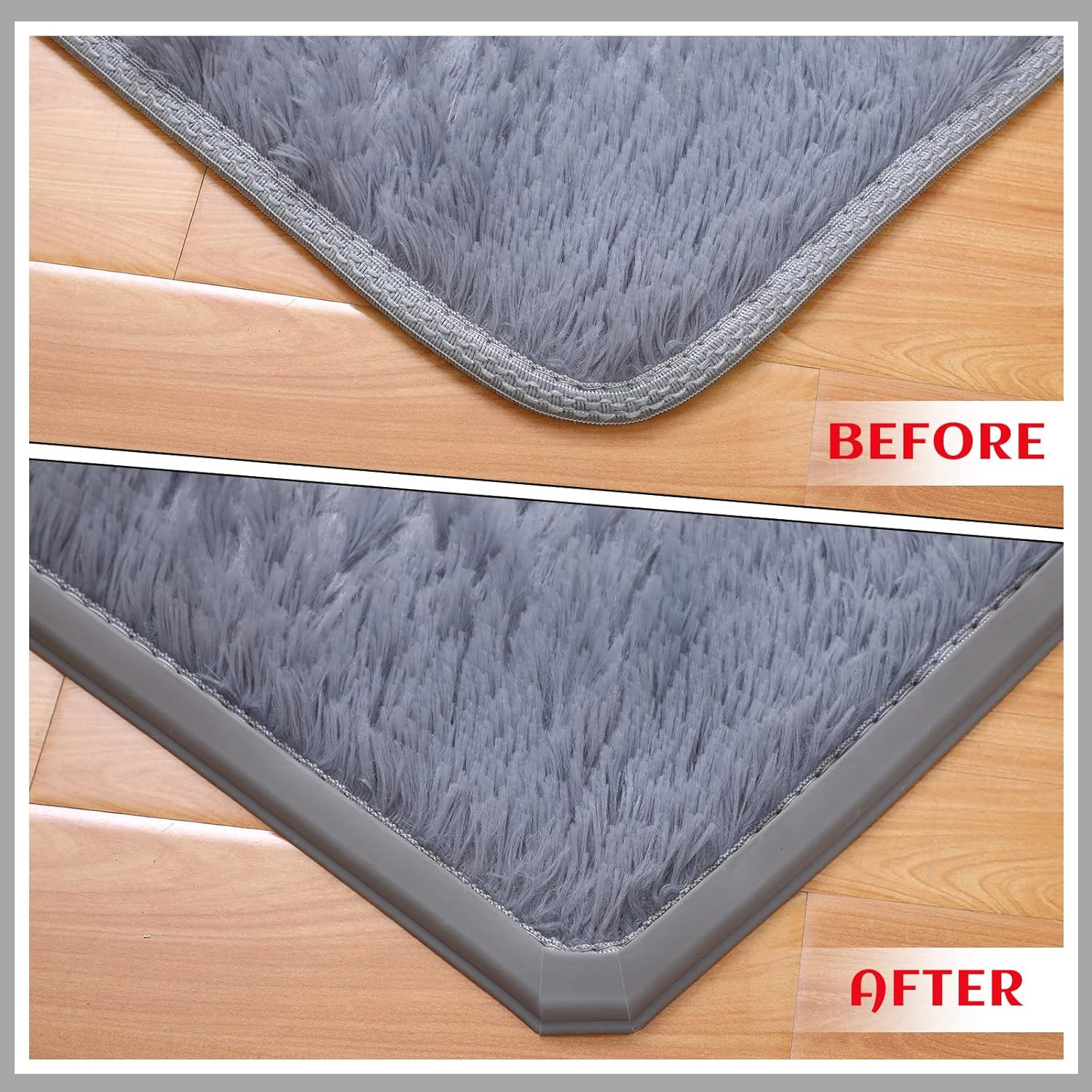 Buy 9.84 Feet PVC Flexible Carpet Edge Strip Self Adhesive Carpet Door