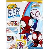 Crayola Spiderman Color Wonder Coloring Set, 18 Spiderman Mess Free Coloring Pages for Toddlers, Spiderman Toys, Gifts for Kids