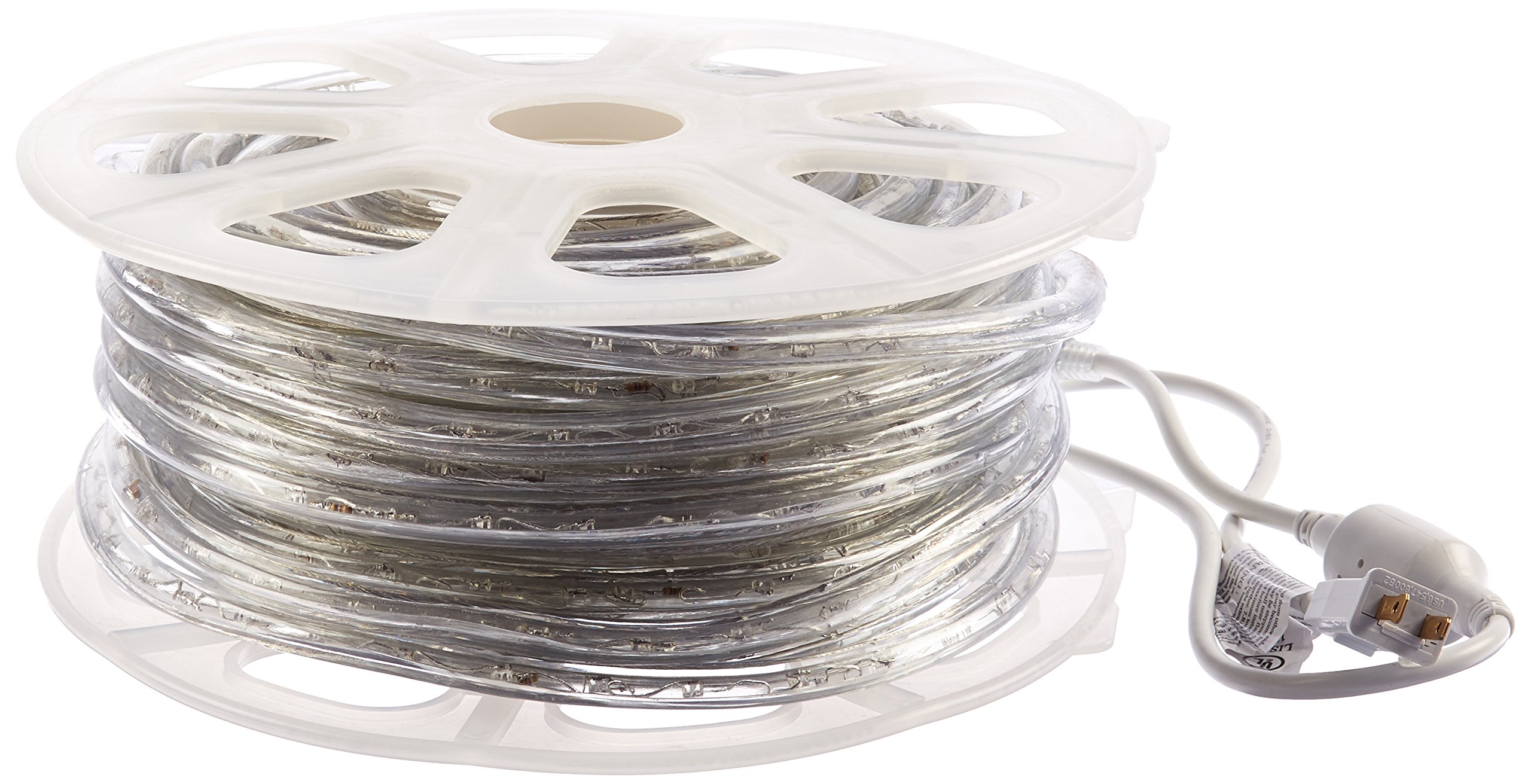 CBconcept 120VLR100FT-CW 100-Feet 120V 2-Wire 1/2-Inch LED Rope Light with 1.0-Inch LED Spacing