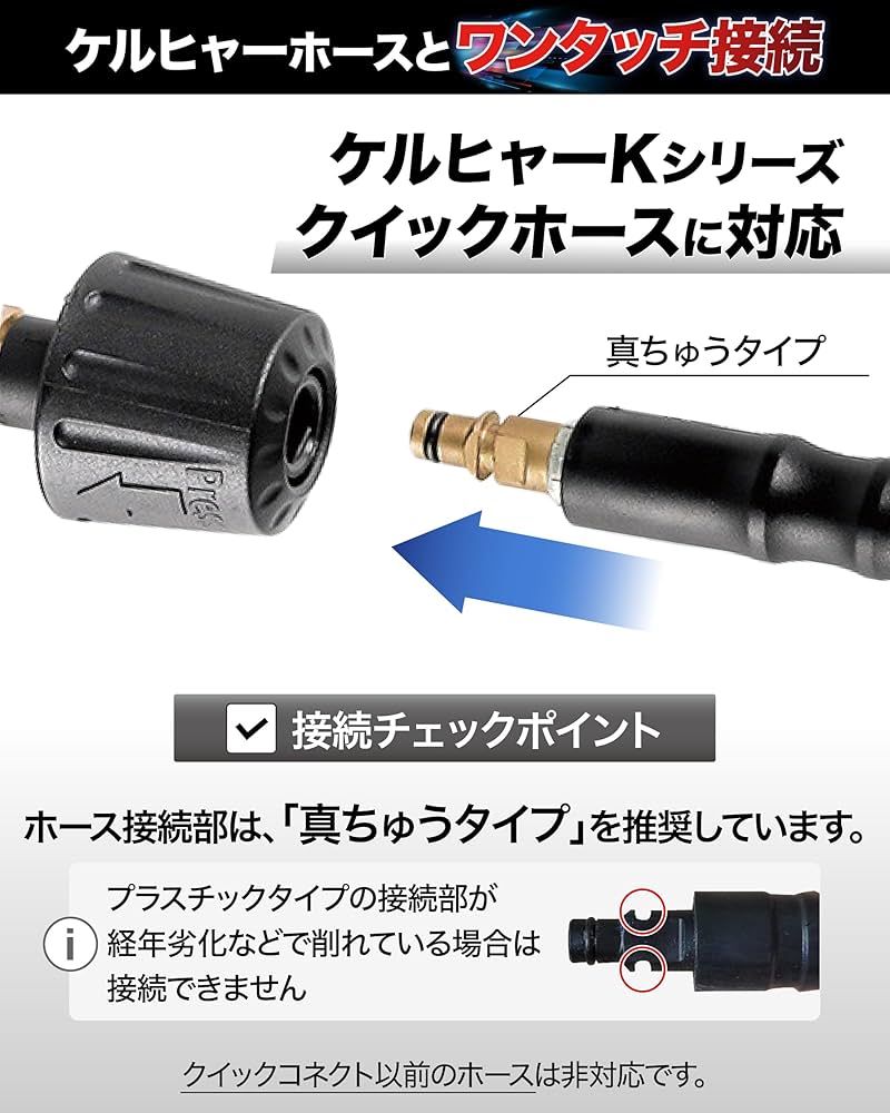 MJJCショートガンPROver3.0/ケルヒャー用アダプター/5段階ノズル 付 Amazon.co.jp: MJJC ショートガンPRO スイベル ケルヒャー用 クイック