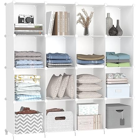 Amazon.com: Lavish Home Piece 16 Cube Interlocking, Customizable ...