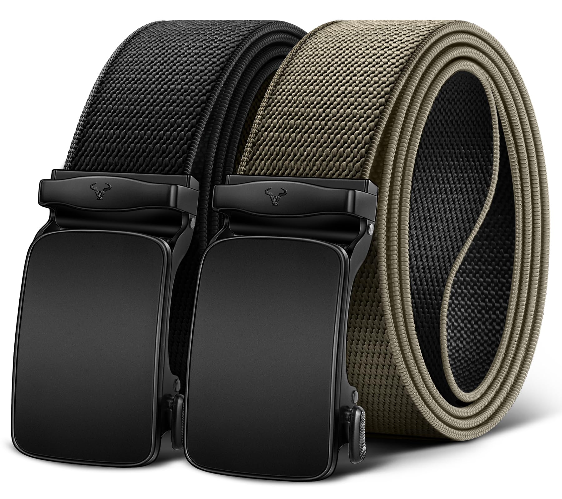 Men Belt-Reversible Ratchet Belt Stretchable for Gift Men Work Casual Golf 1 3/8"-Cut For Fit -2 In 1Belt