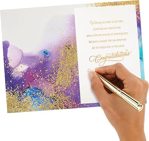 Miniatura 5 de Hallmark Tarjeta de compromiso exclusiva, tarjeta de despedida de soltera (You Said Yes!)