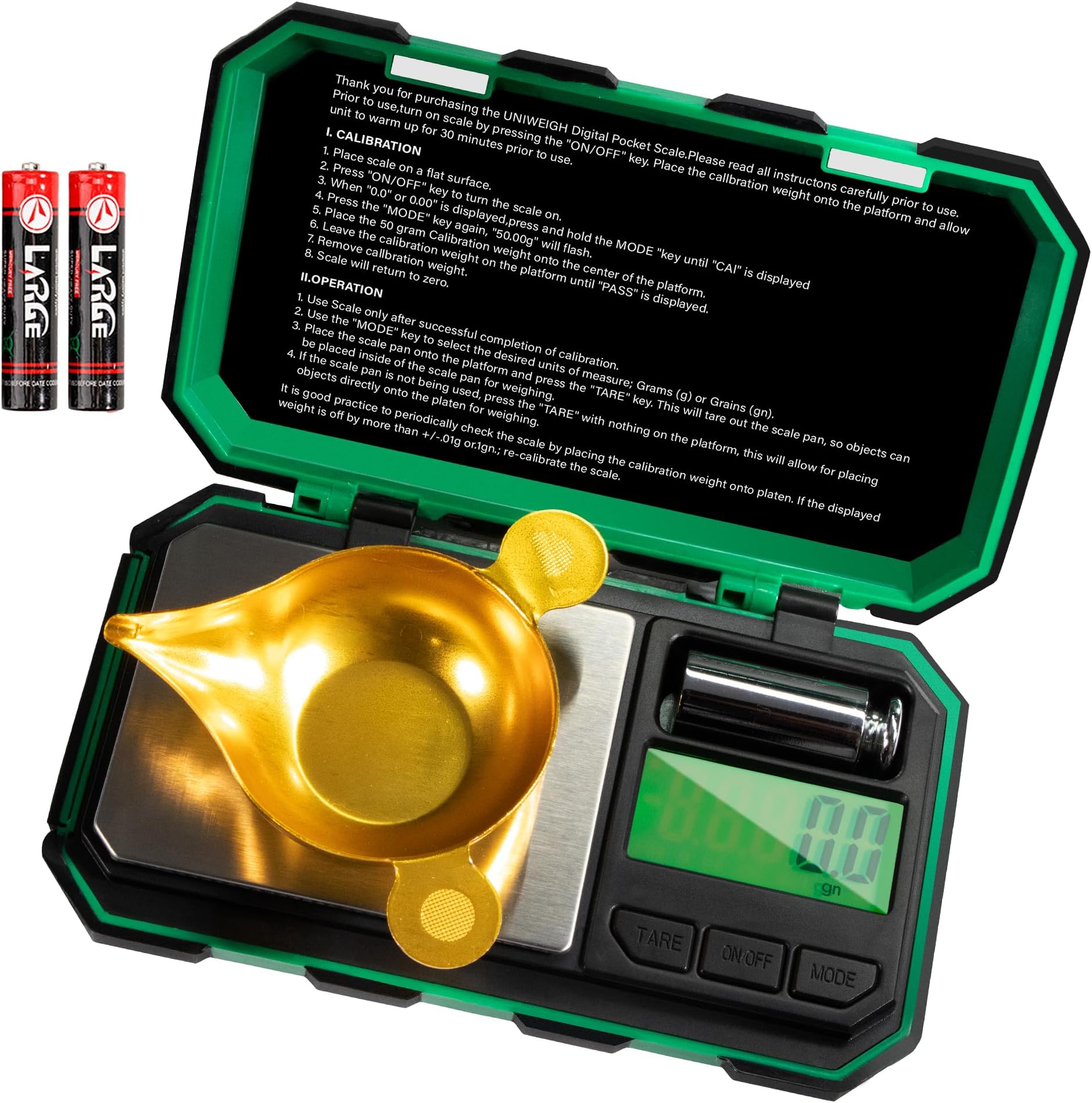 Sponsored Ad - UNIWEIGH Digital Reloading Scale Precision 1500 Grains x 0.1gn,Powder Scale for Reloading, Grain Scale with...