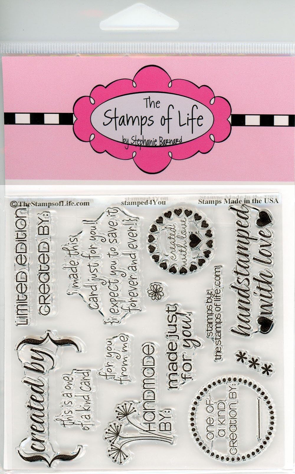 Darice Clear Stamp Assortment Embossing Share Card Making Stamping Gift