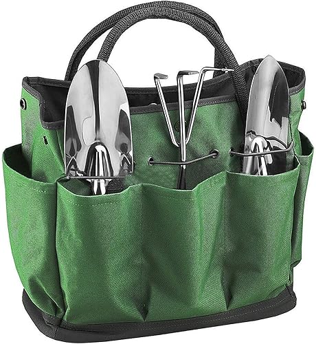 Bolsa de herramientas para jardín, resistente al agua, duradera, con bolsillos de asa para silla de rodillas, banco de jardín, taburete para colgar