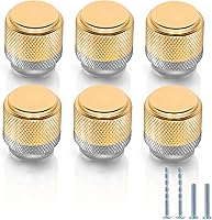 Vista 14 de 25 pomos moleteados para gabinetes, tiradores de cajones de cocina, perillas decorativas para armarios y cajones, herrajes moleteados