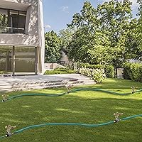 Vista 7 de Biswing Paquete de 2 Aspersores de Impacto con Soporte (Estaca), Cabezal de Aspersor de Césped de Aleación de Zinc Resistente sobre Base de Estaca