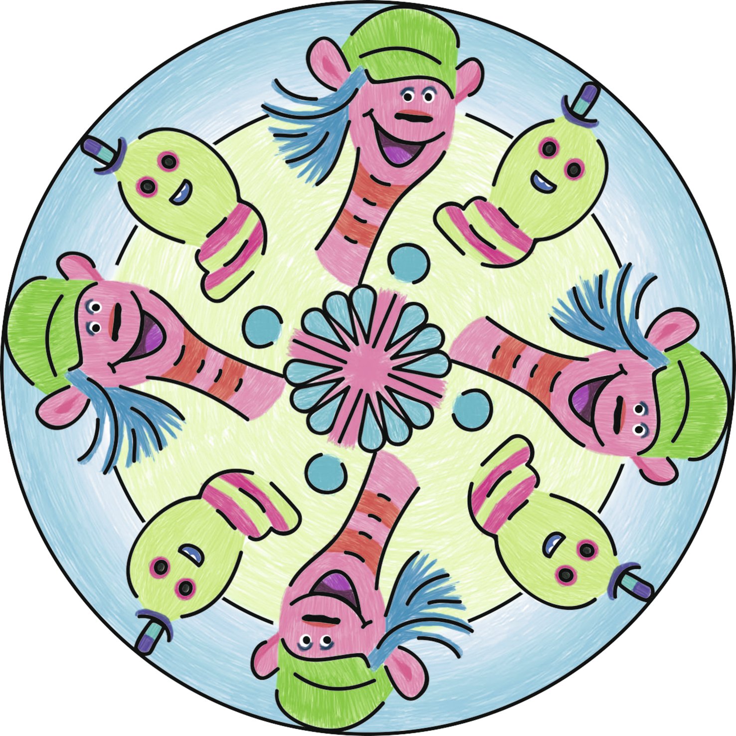 Ravensburger - 29988 - Mini Mandala Trolls