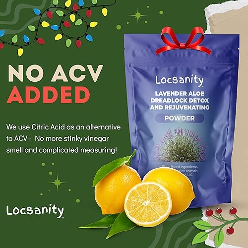 Miniatura 30 de Locsanity Dreadlock Hair Scalp Detox - Deep Clean Dreadlock Powder, Cleansing Conditioner - Natural Hair Cleanser for Build Up - ACV Alternative