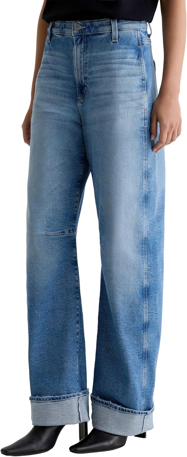 AG Womens Mercer High Rise Cuffed Barrel Jean Extended - Image 5