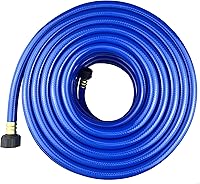 Vista 29 de Manguera de jardín de PVC de 1/2 pulgada, manguera de agua flexible con accesorios macho y hembra, sin fugas, resistente, para uso doméstico, al
