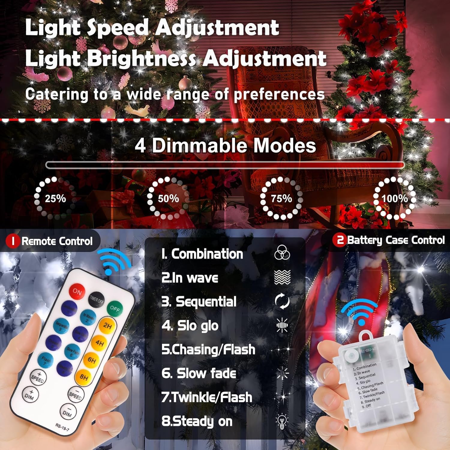 LED Weihnachtsbaumbeleuchtung Mit Kabel