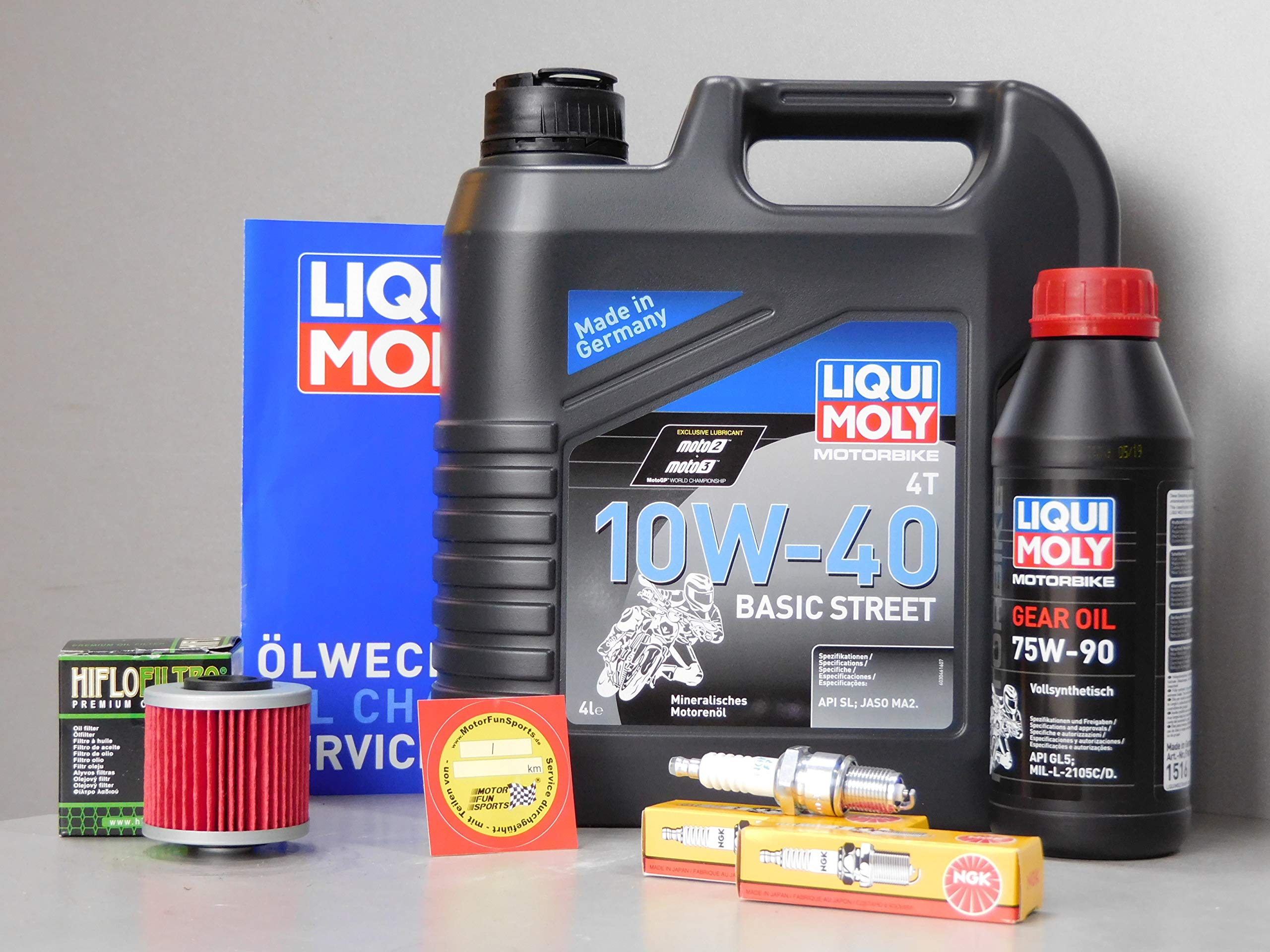 Kit de mantenimiento para Yamaha BT 1100 Bulldog aceite filtro de aceite bujía servicio inspección