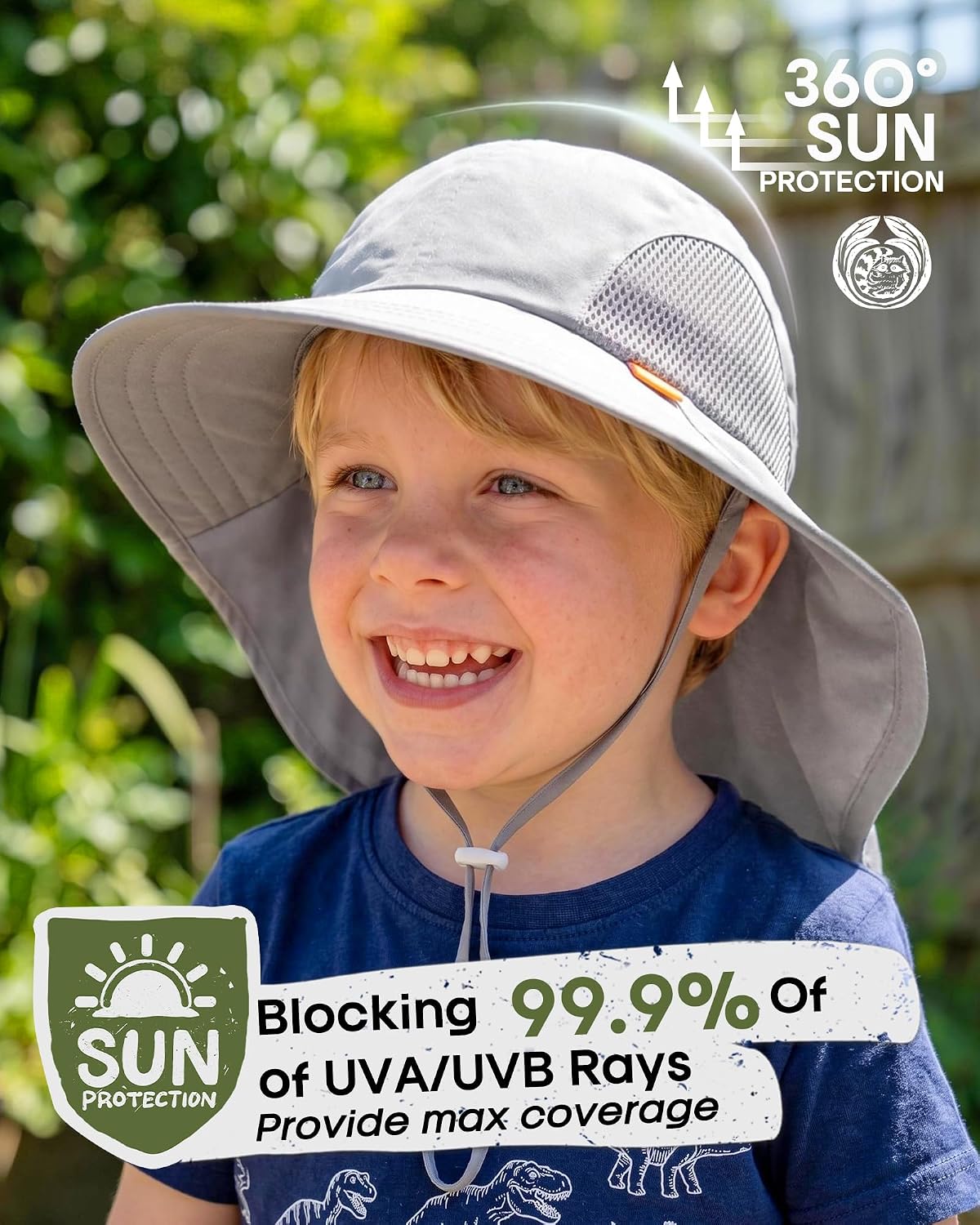 FURTALK Toddler Kids Sun Hat UPF 50+ Sun Protective Bucket Hat for Baby Summer Beach Hats