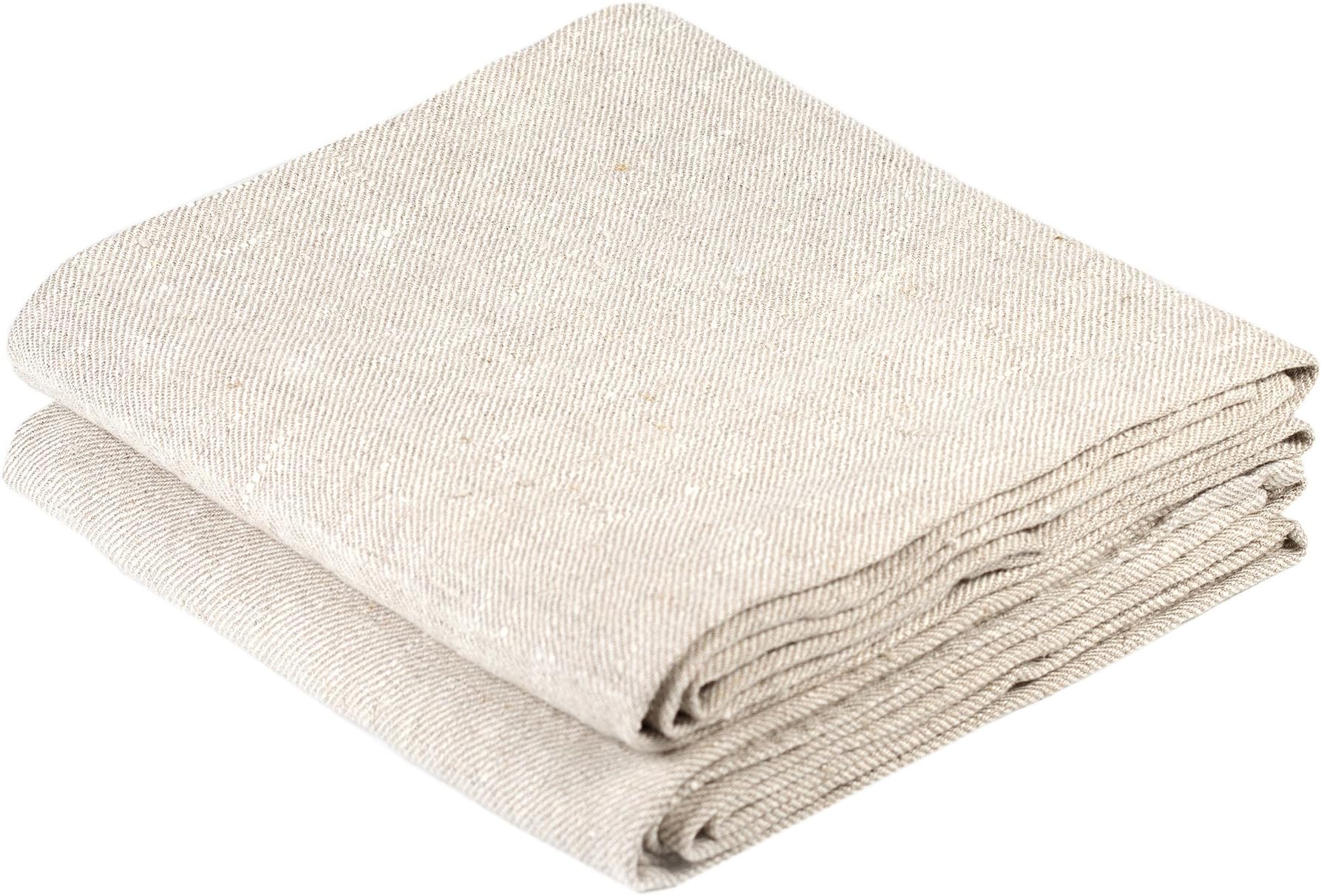 Natural Huckaback Pure Linen Hand Kitchen Towel, 16 x 30 Inches, Set of 2
