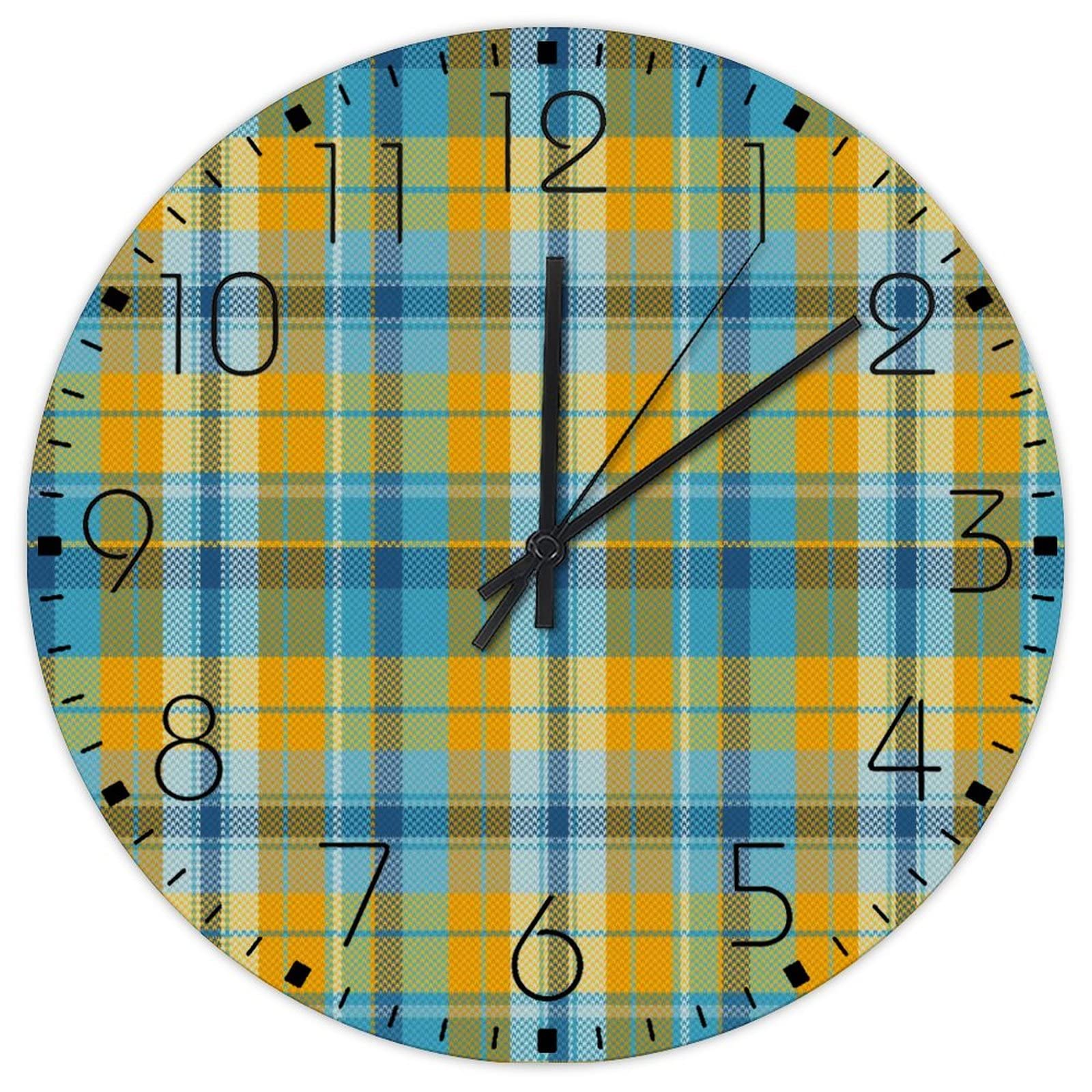 Horloge murale en bois double face de 38cm, décoration d'intérieur premium