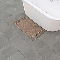 Vista 74 de French Connection - Alfombra Nellore de baño con flecos