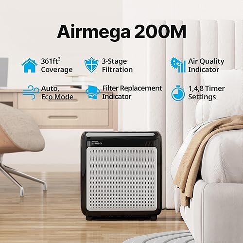 Miniatura 2 de Purificadores de aire COWAY para el hogar hasta 1,748 pies², filtro True HEPA para humo, alergias, caspa de mascotas, olor, monitor de calidad