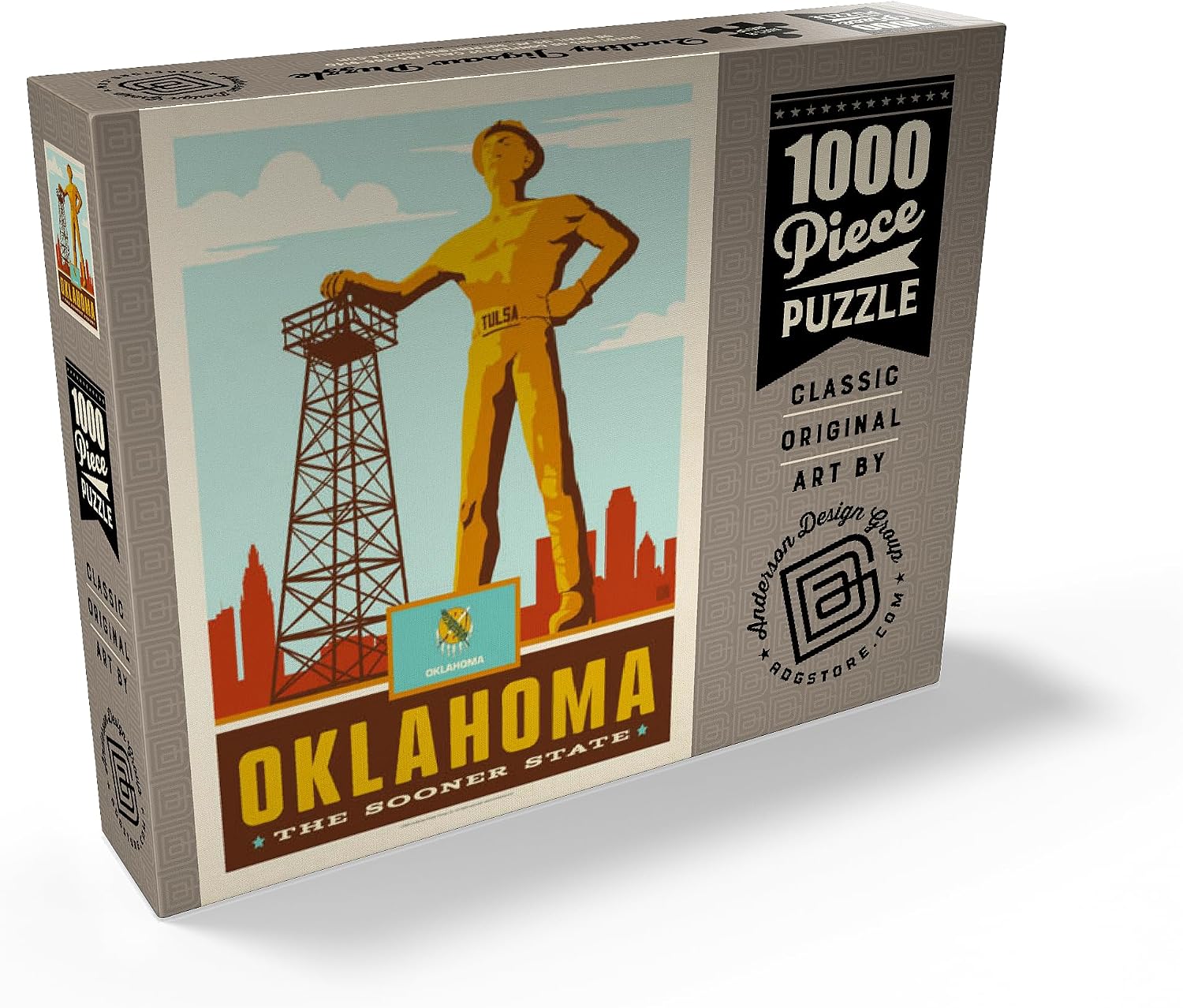 MyPuzzle Oklahoma: The Sooner State - Premium 1000 Piece Jigsaw Puzzle for Adults