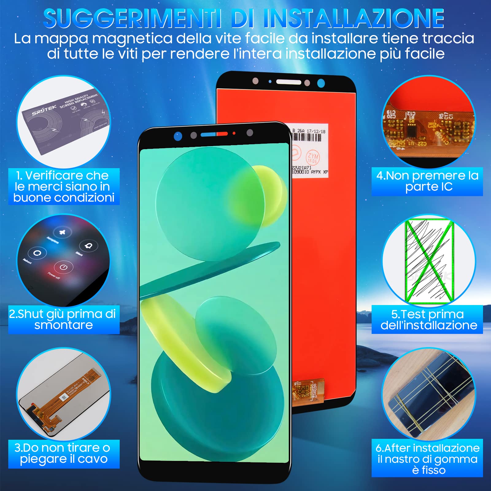 DISPLAY LCD TOUCH SCREEN SCHERMO PER ASUS ZENFONE - Foto 9