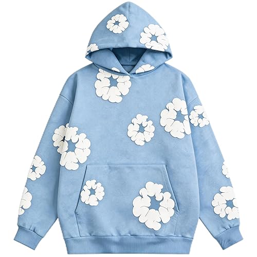 Y2K Style Bubble Print Hoodie, Long Sleeve Fashion Sweatshirt, Couple