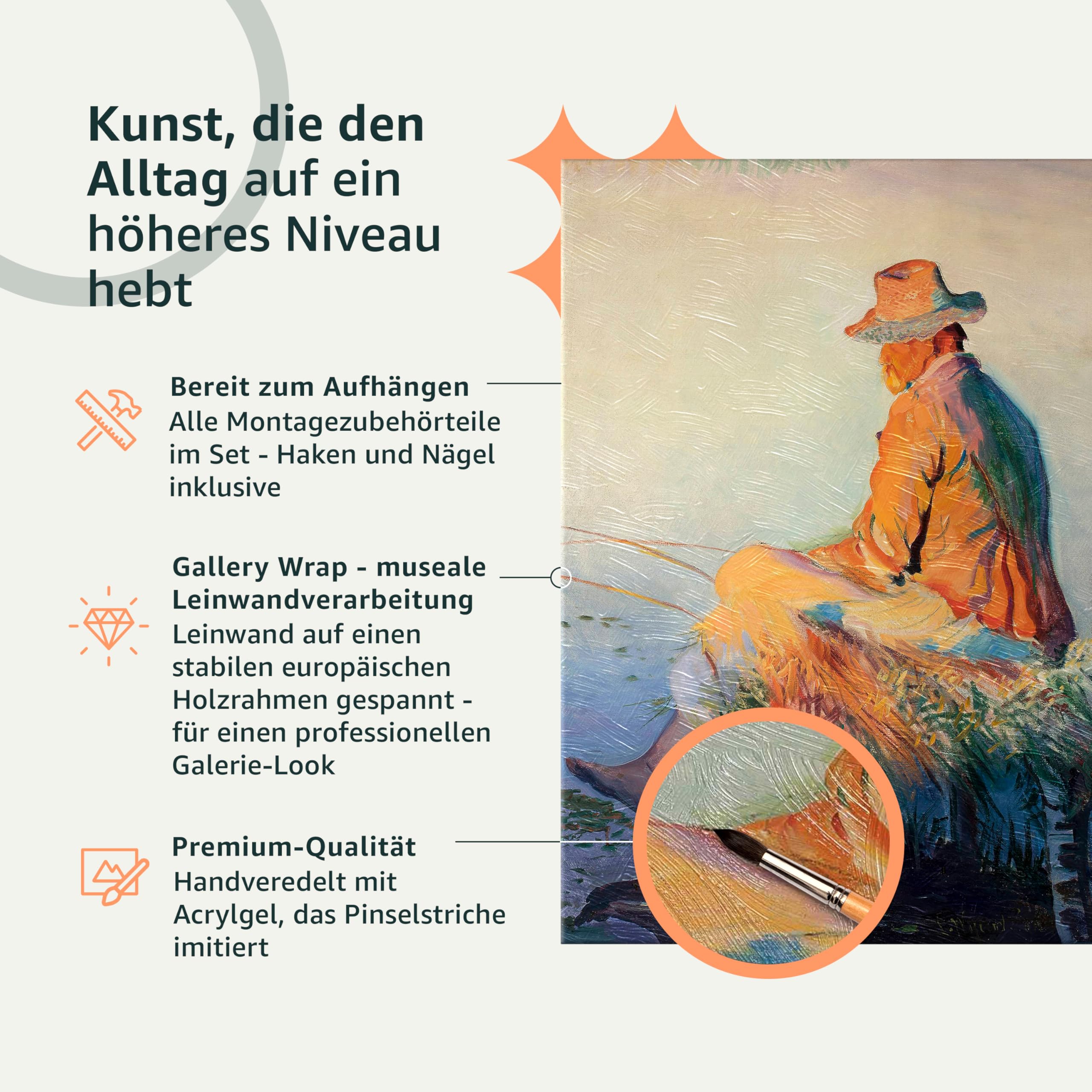 B&D XXL - Leinwandbild Poster Frau Gesicht, Schlafzimmer, Wohnzimmer | Hochwertige Leinwand, sofort aufhängbar, ideal fürs Wohn- oder Schlafzimmer, wasserfest und lichtecht, langlebig, stilvoll