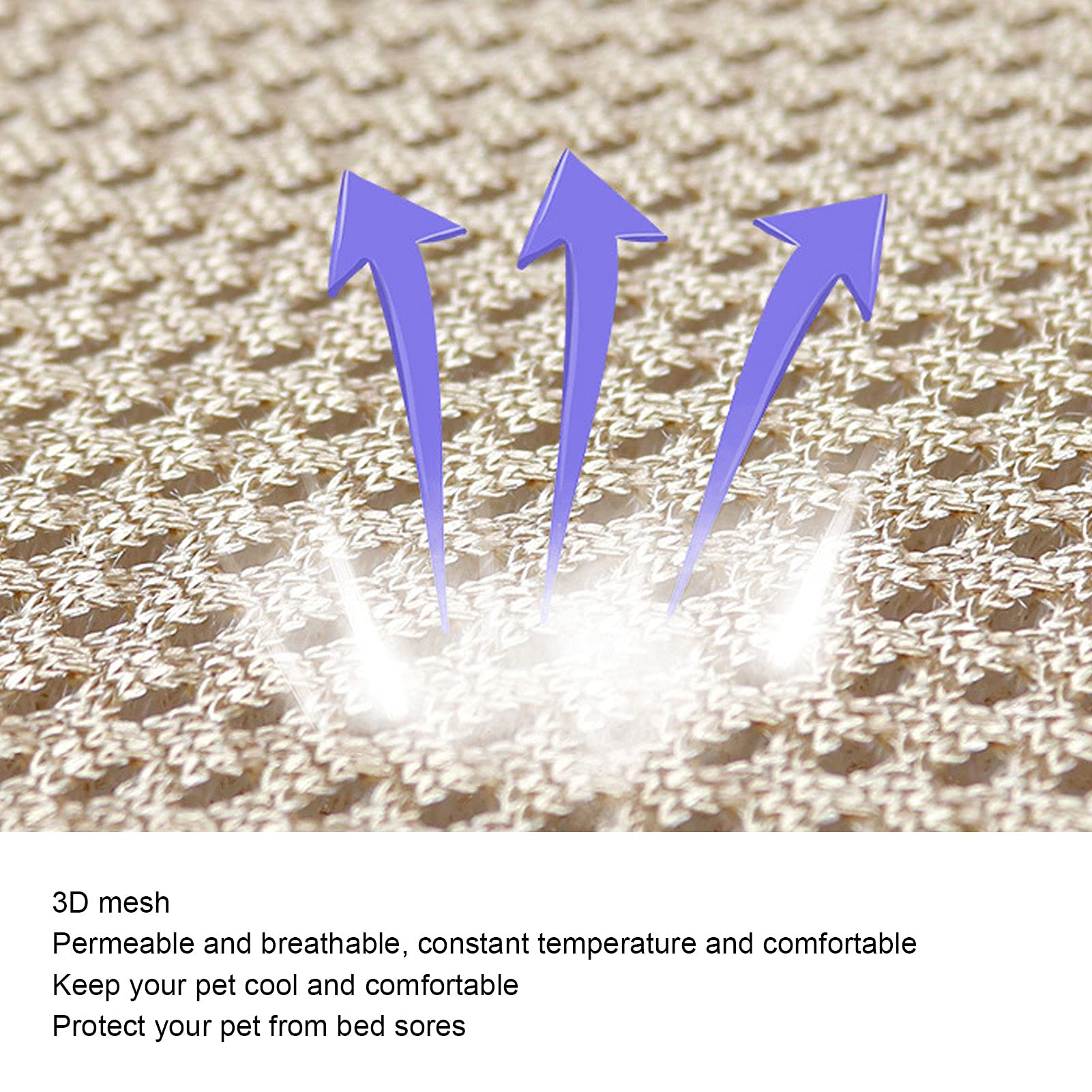 Matelas pour Animaux Confortable, Tapis Anti - Escarre Respirant, Température Constante, Taille S - Coussin Élastique, Respirabilité Optimale, Parfait pour Chien et Chat (S)